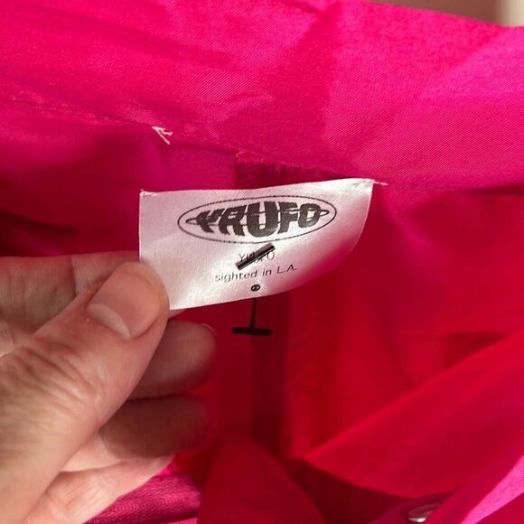 Yrufo Mecha D-Ring Unisex Wide Leg Pants Streetwear Hot pink Size Large - Picture 6 of 11